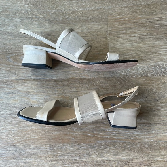 Stuart Weitzman Chunky Square-Toe Slingbacks - Picture 5 of 10